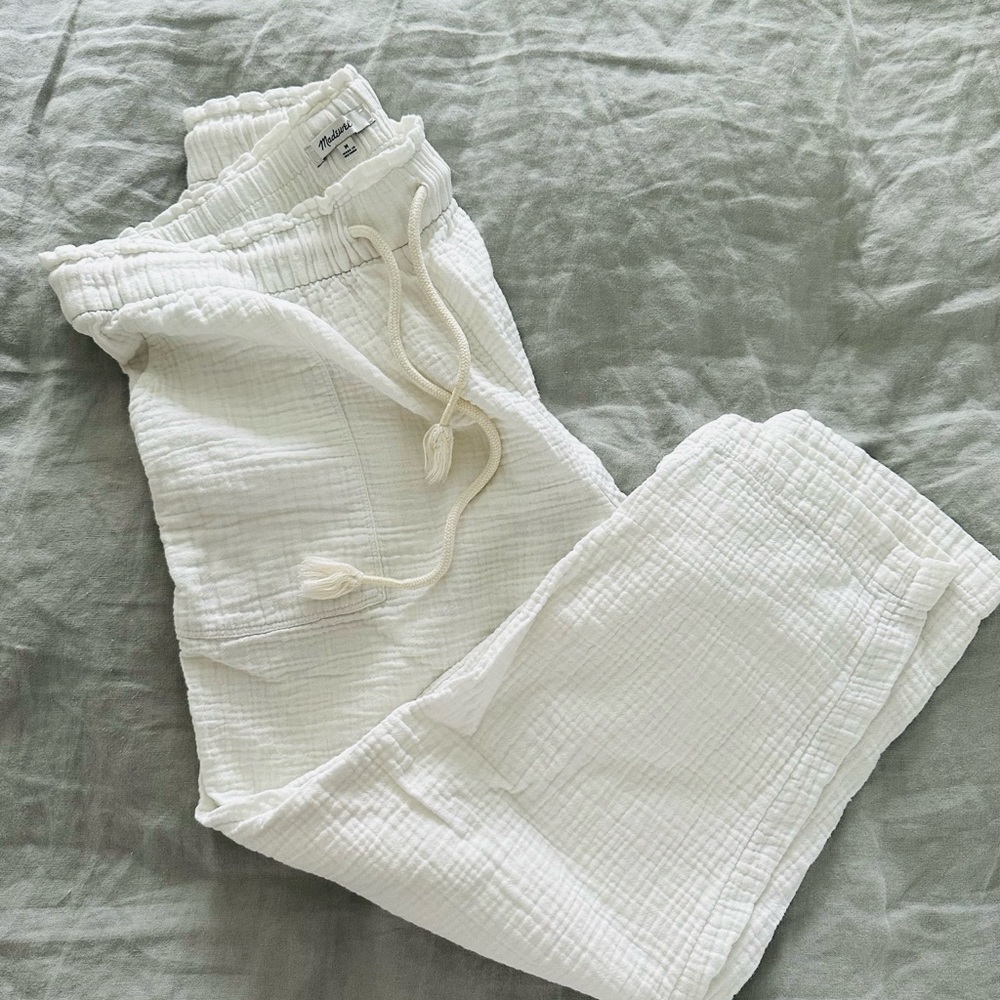 Madewell light spun coverup beach pants.